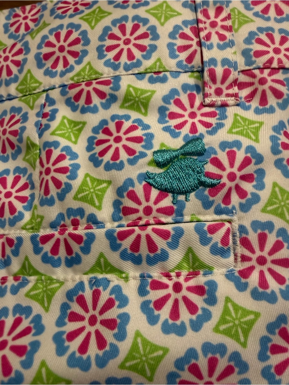 Birdies and Bows Swinging Scalloped Golf Shorts Driving Dots Size 2 - Picture 5 of 6
